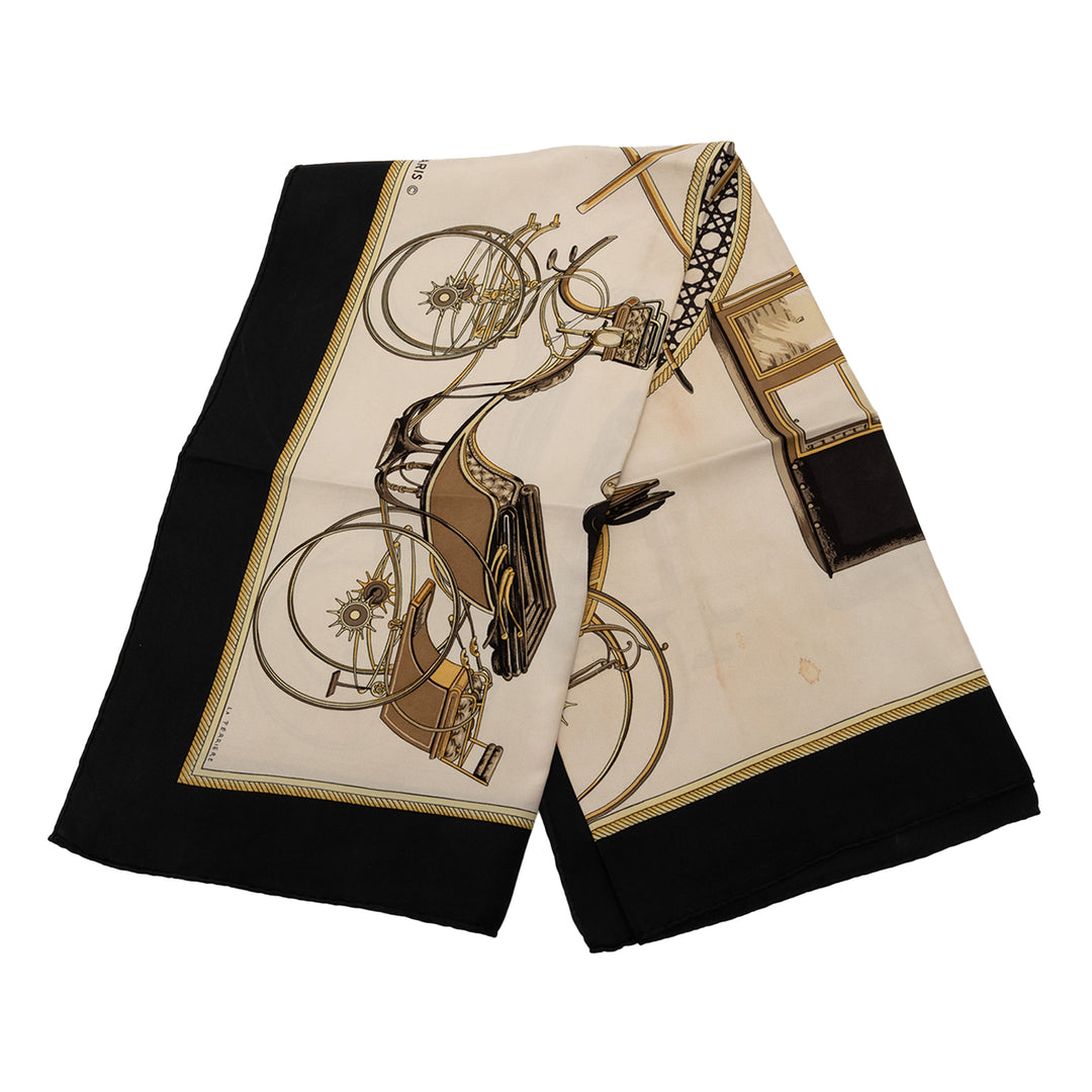 Hermès Les Voitures a Transformation Soie Foulard 90 – GABY PARIS Authentique