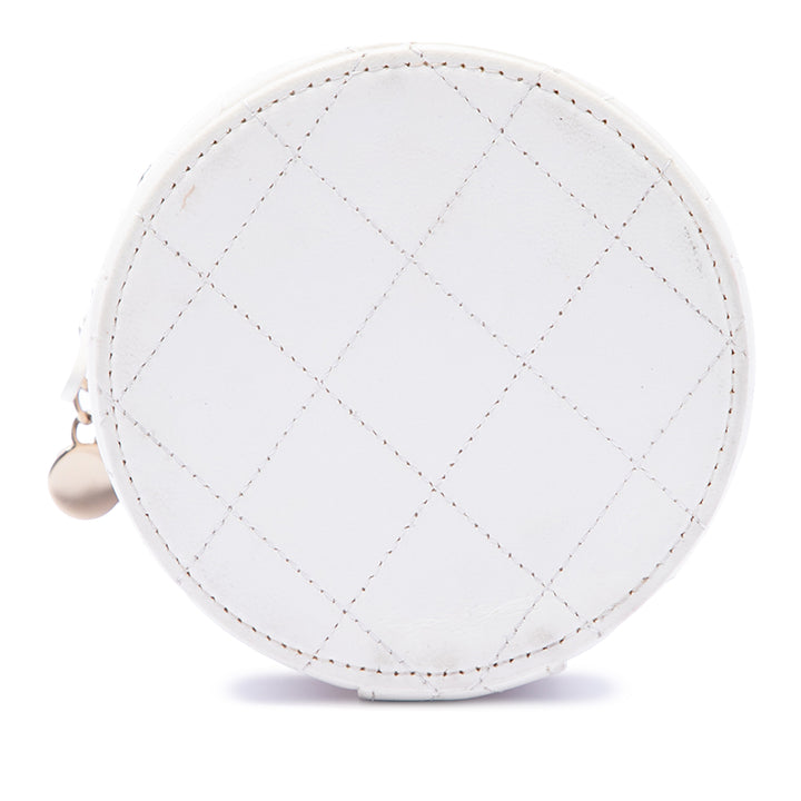 Chanel Matelassé Chaîne et Charm Vanity Cuir d'agneau