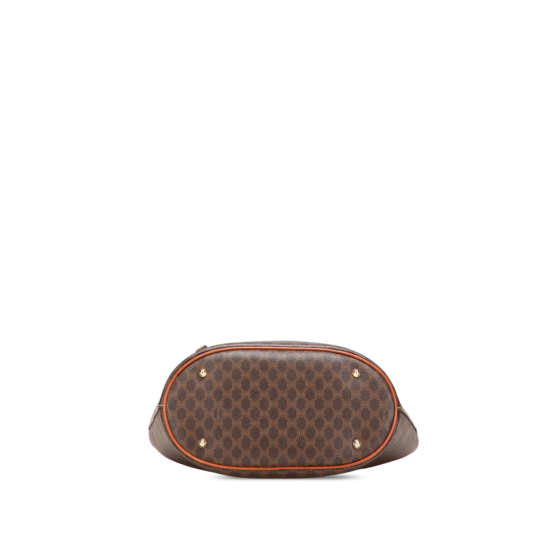 Macadam Coated Canvas Tote Brown - Gaby Paris