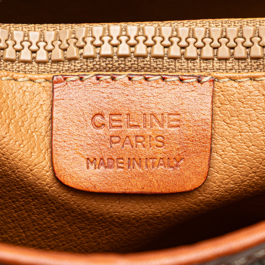 Macadam Coated Canvas Tote Brown - Gaby Paris