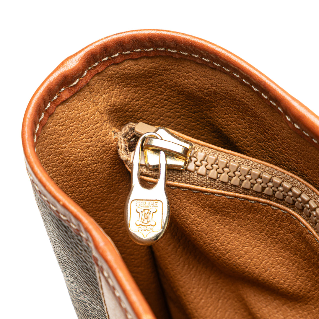 Macadam Coated Canvas Tote Brown - Gaby Paris