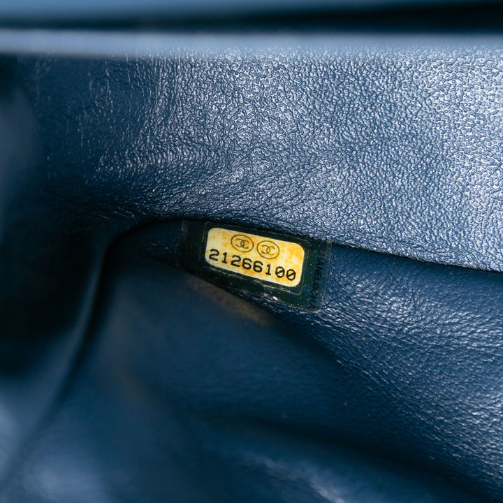 Chanel Medium Classic Chevron Cuir verni Double rabat