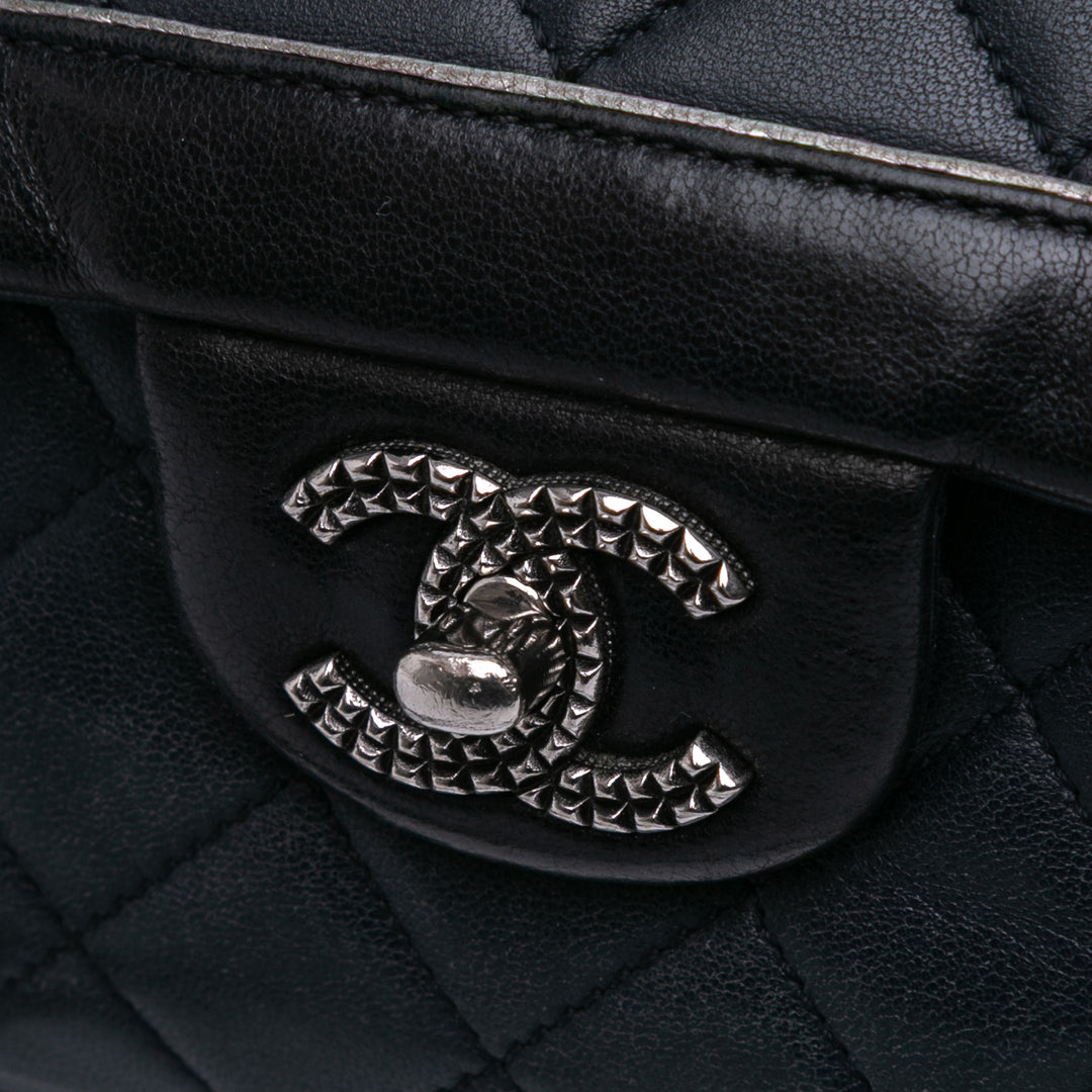Paris-Salzburg Medium Lambskin Tyrolean Flap Gray - Gaby Paris