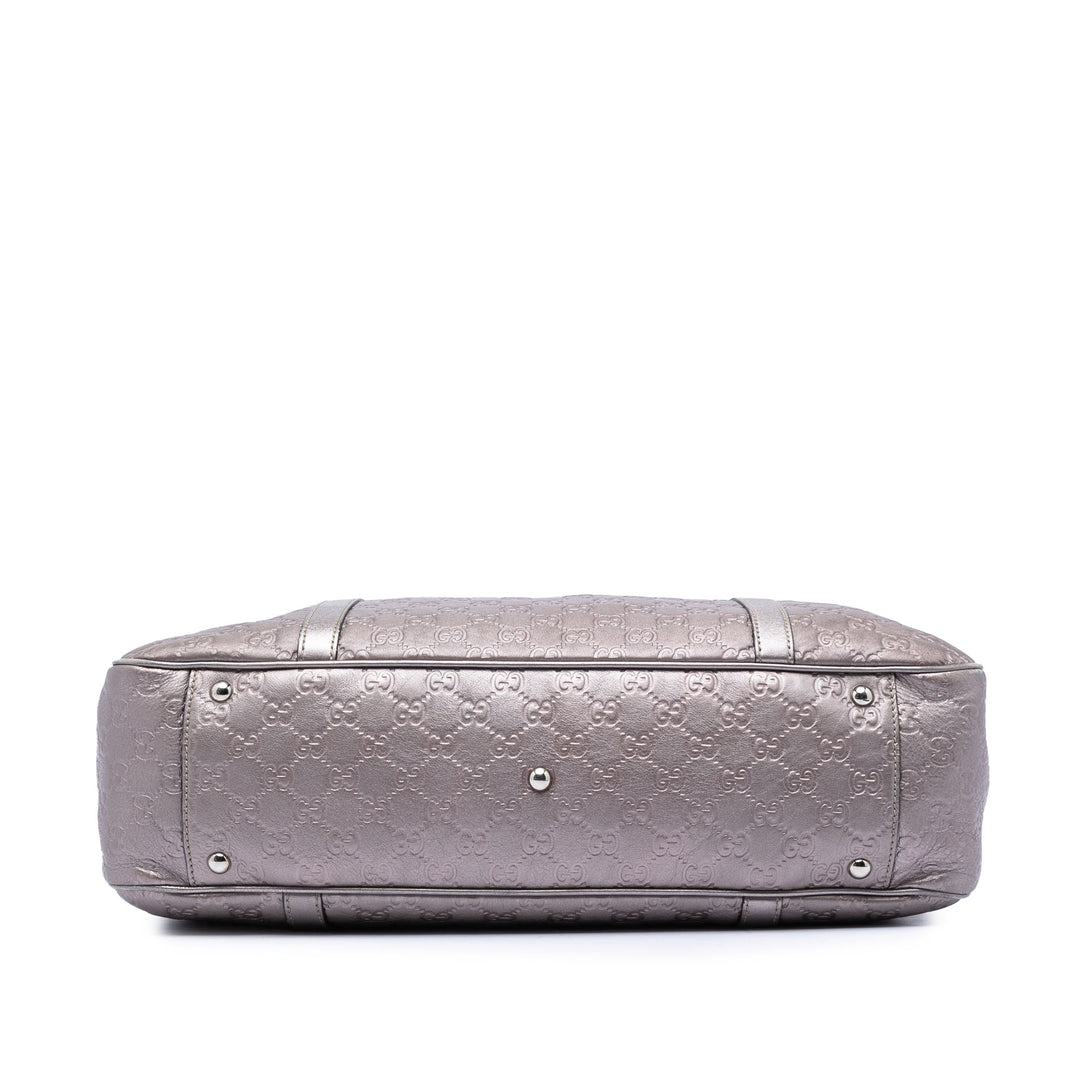 Gucci Large Metallic Guccissima Twins Cabas