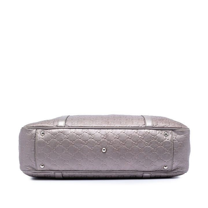 Gucci Large Metallic Guccissima Twins Cabas