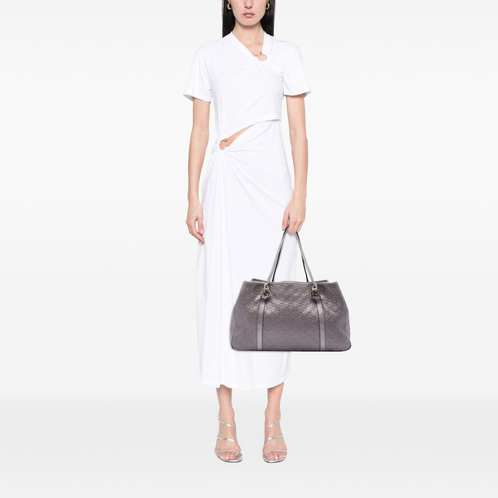 Gucci Large Metallic Guccissima Twins Cabas