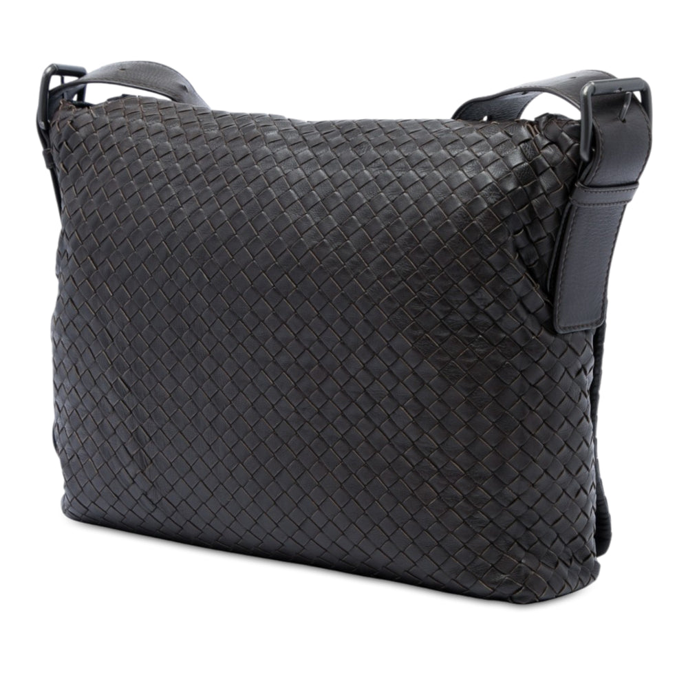Bottega Veneta Intrecciato à rabat Sac nappa Marron – vue 2 – GABY PARIS