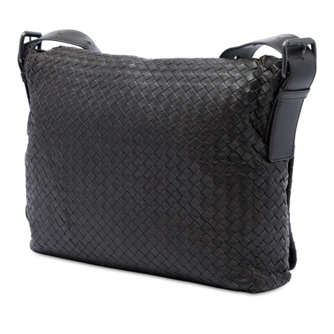 Bottega Veneta Intrecciato à rabat Sac nappa Marron – vue 2 – GABY PARIS