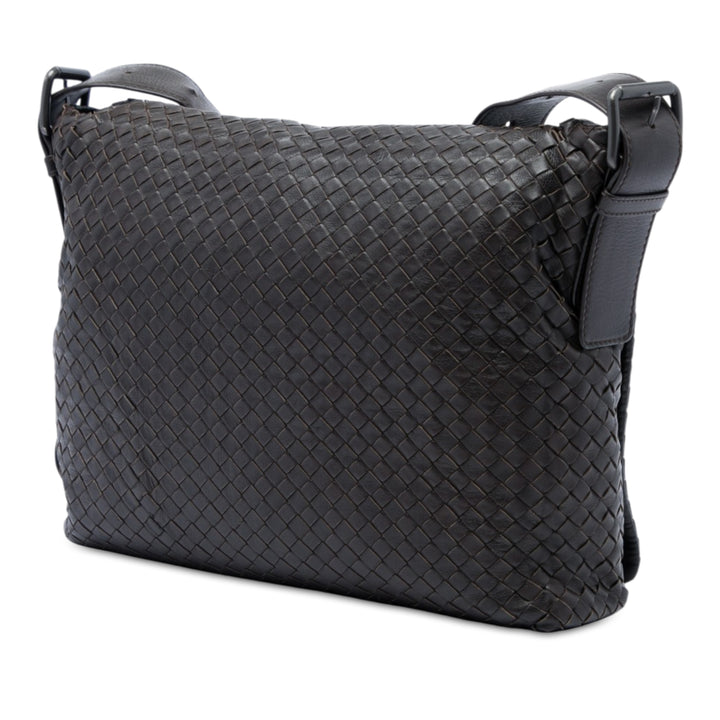 Bottega Veneta Intrecciato à rabat Sac nappa Marron – vue 2 – GABY PARIS