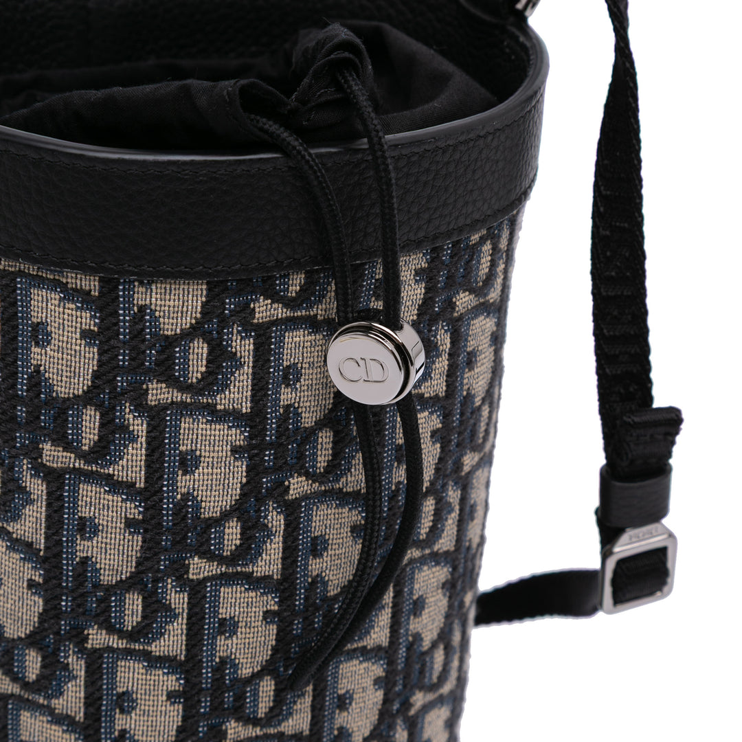 Dior Oblique Toile Thermo Bottle Holder Bleu – GABY PARIS Authentique