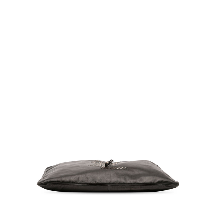 Saint Laurent Cuir de veau Studded Kahala Sac Cabas Noir – GABY PARIS Authentique