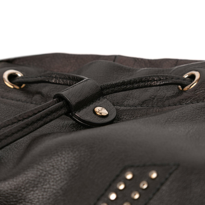 Saint Laurent Cuir de veau Studded Kahala Sac Cabas Noir – GABY PARIS Authentique