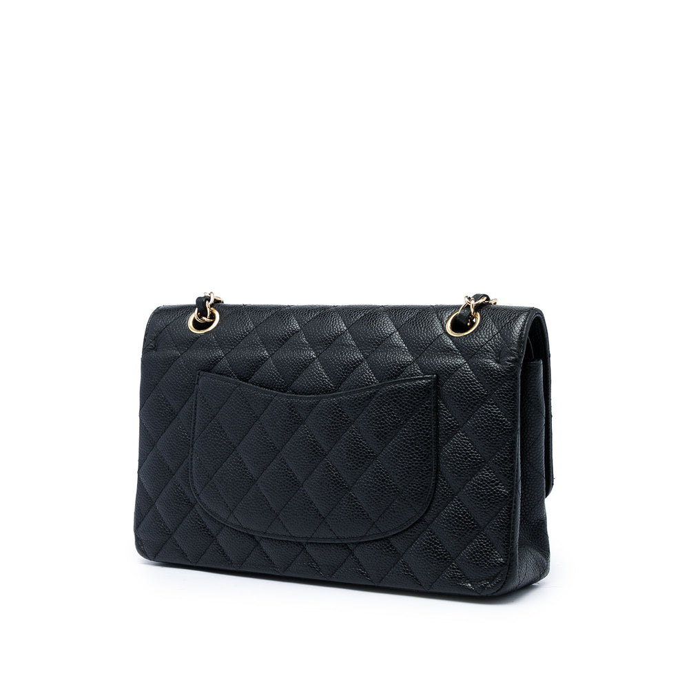 Chanel Sac porté épaule Classic Double rabat Moyen Cuir caviar Noir – vue 2 – GABY PARIS