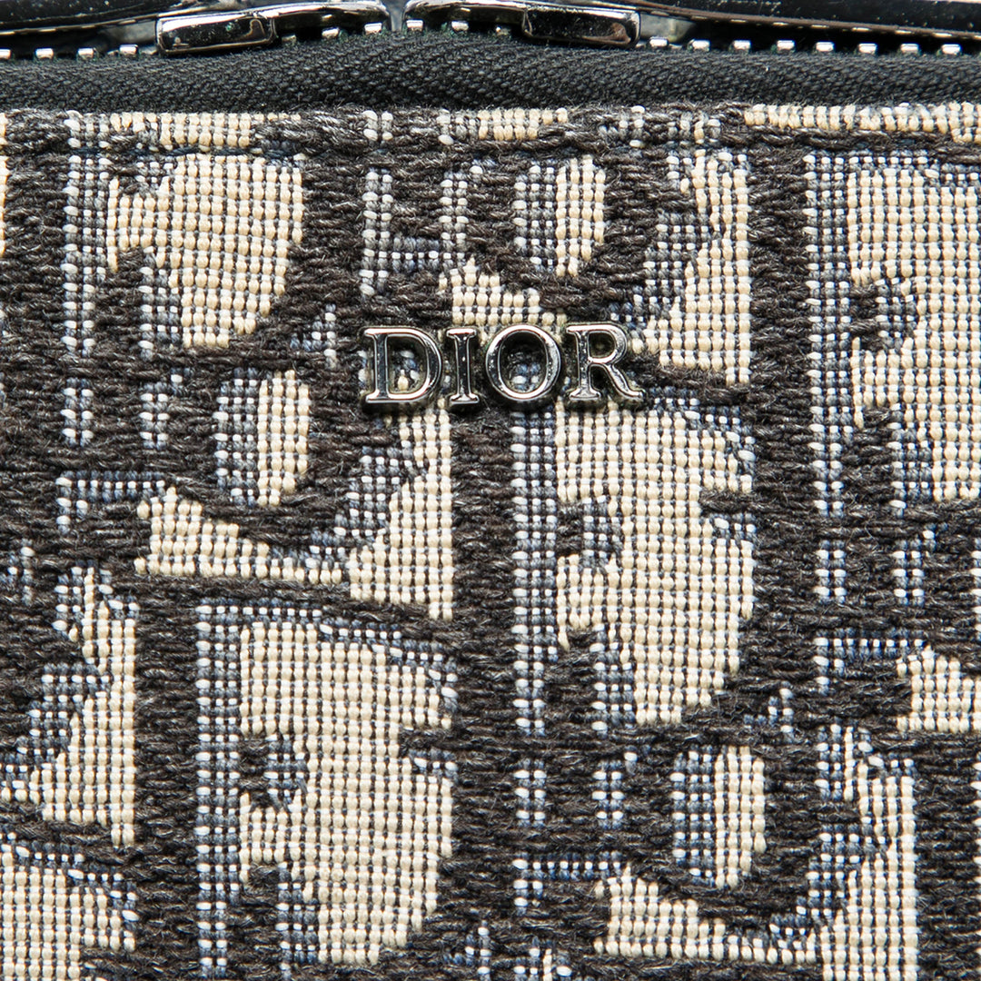 Dior Oblique Toile Zipped Pochette with Strap