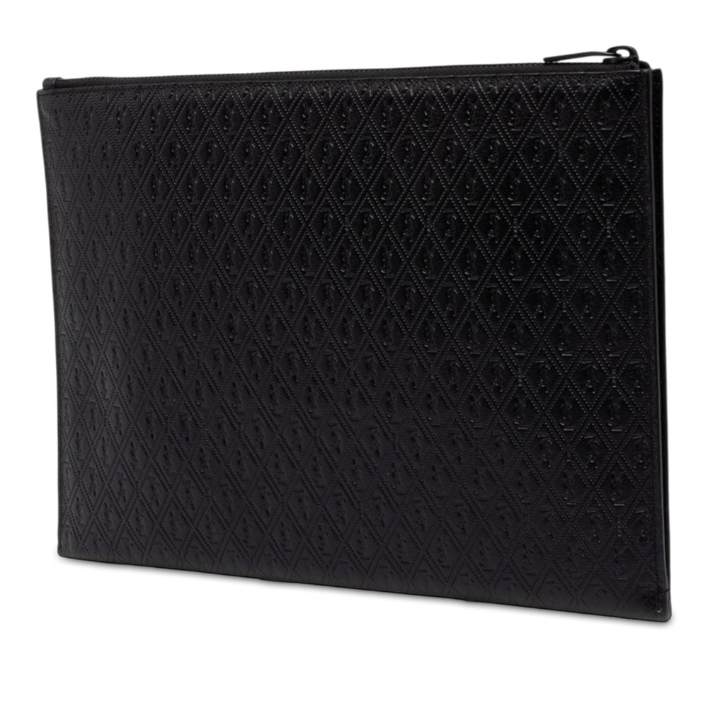 Saint Laurent Allover Tablet Étui Noir – vue 2 – GABY PARIS