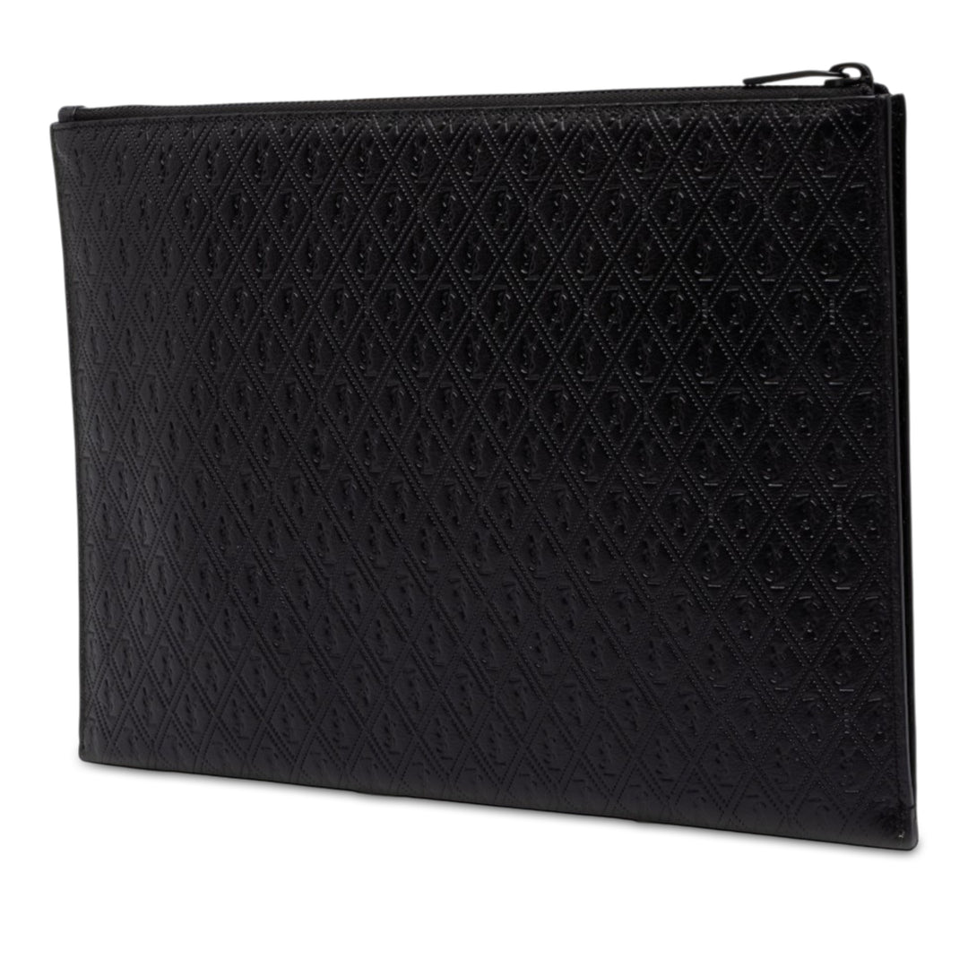 Saint Laurent Allover Tablet Étui Noir – vue 2 – GABY PARIS