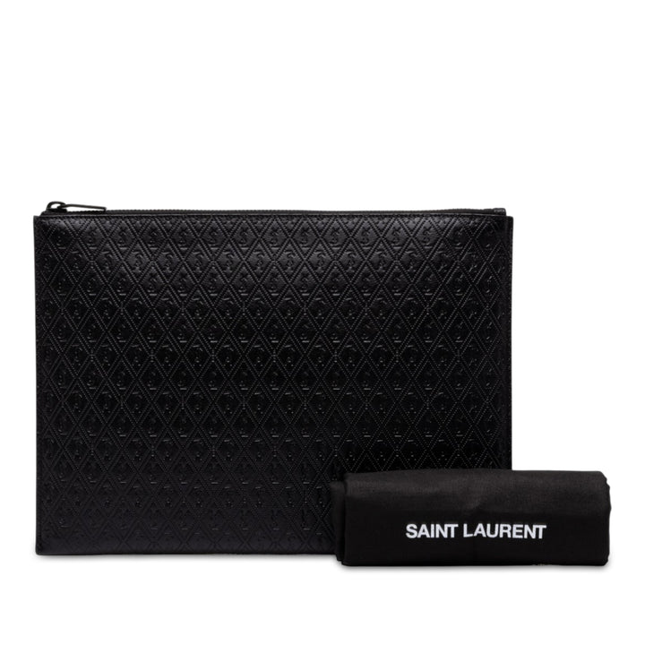 Saint Laurent Allover Tablet Étui Noir – vue 7 – GABY PARIS