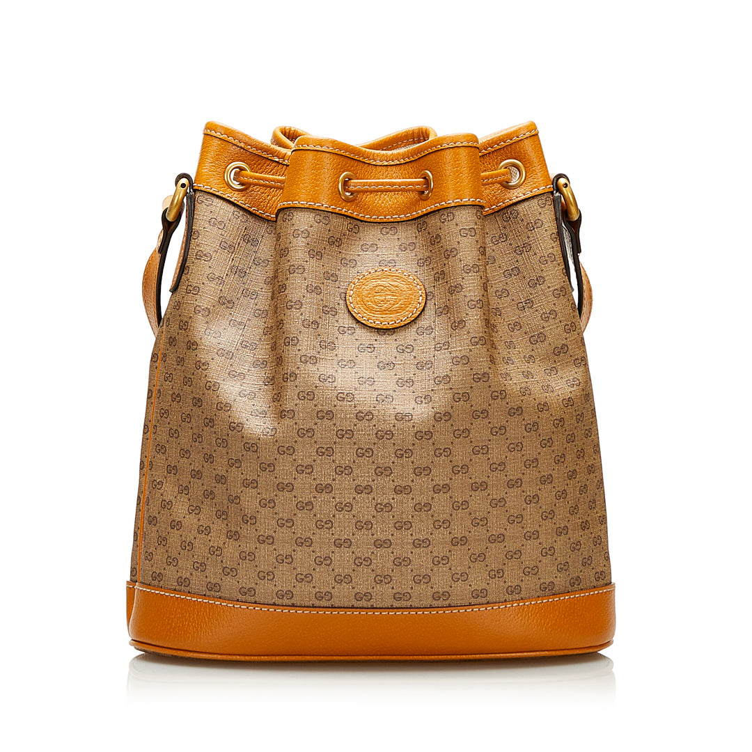 Mini GG Supreme Mickey Mouse Bucket Bag Brown - Gaby Paris