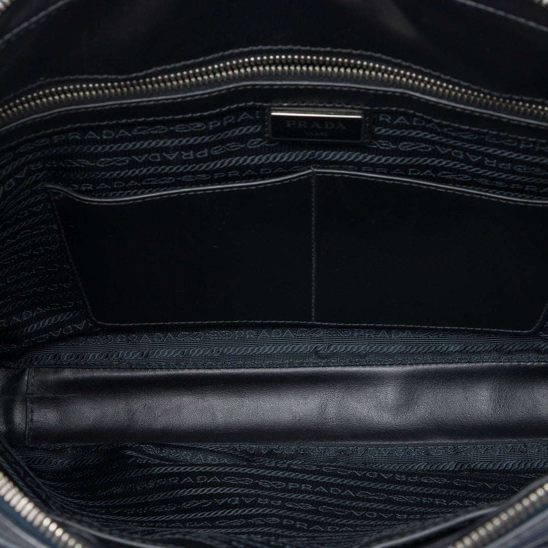 Business Sac Saffiano Bleu
