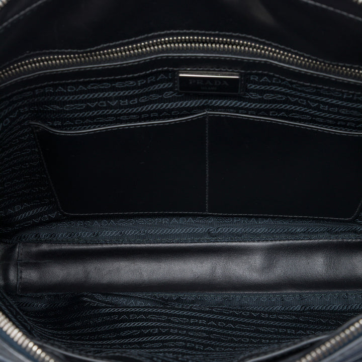 Business Sac Saffiano Bleu