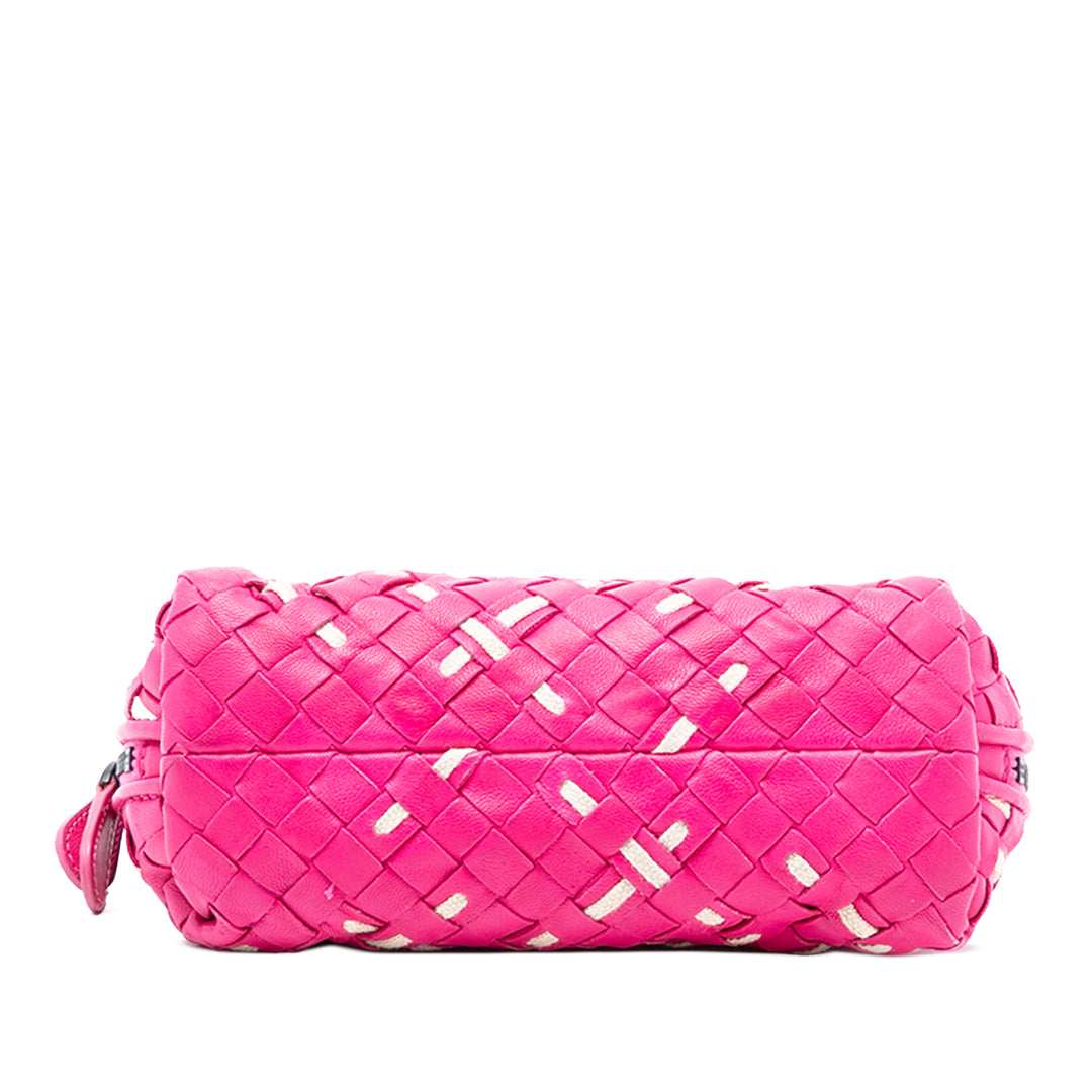 Intrecciato Pochette nappa Rose