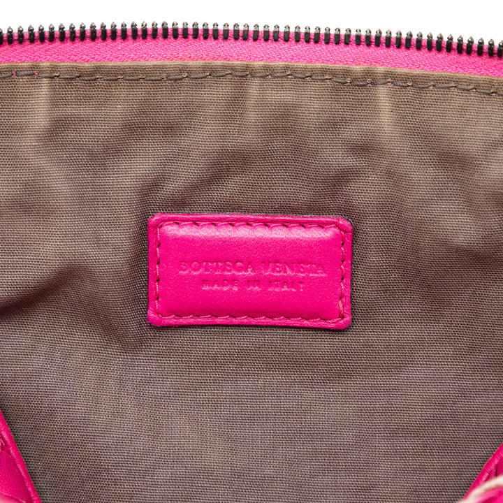 Intrecciato Pochette nappa Rose