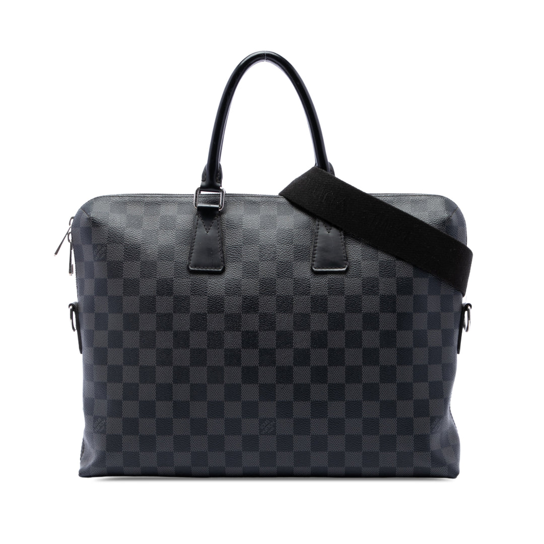 Louis Vuitton Porte Documents Jour Damier Graphite Noir – vue principale – GABY PARIS