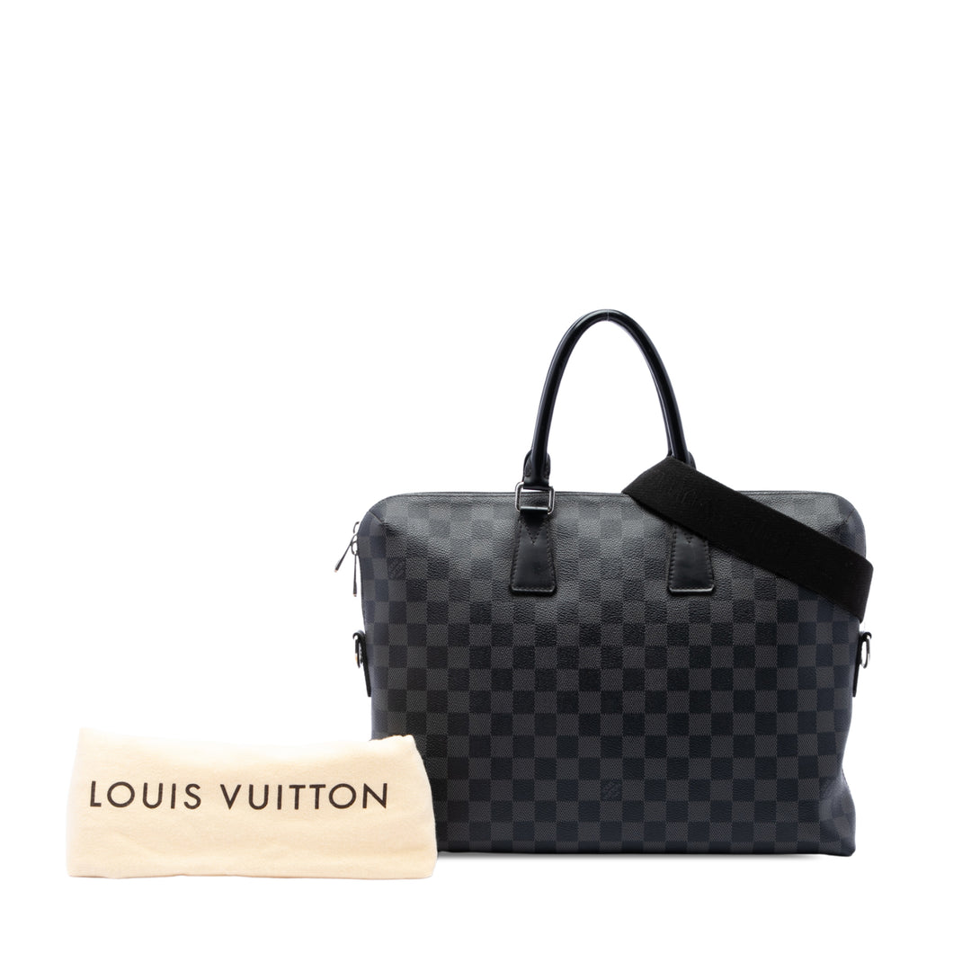 Louis Vuitton Porte Documents Jour Damier Graphite Noir – vue 7 – GABY PARIS