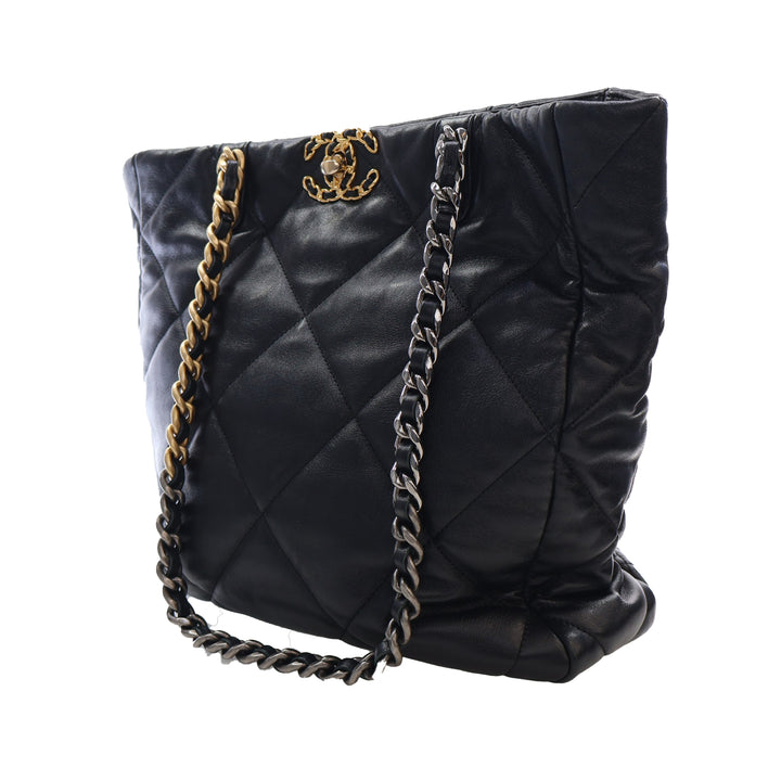 Chanel Cuir d’agneau Vertical 19 Shopping Cabas
