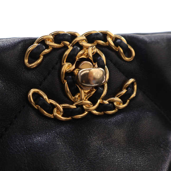 Chanel Cuir d’agneau Vertical 19 Shopping Cabas