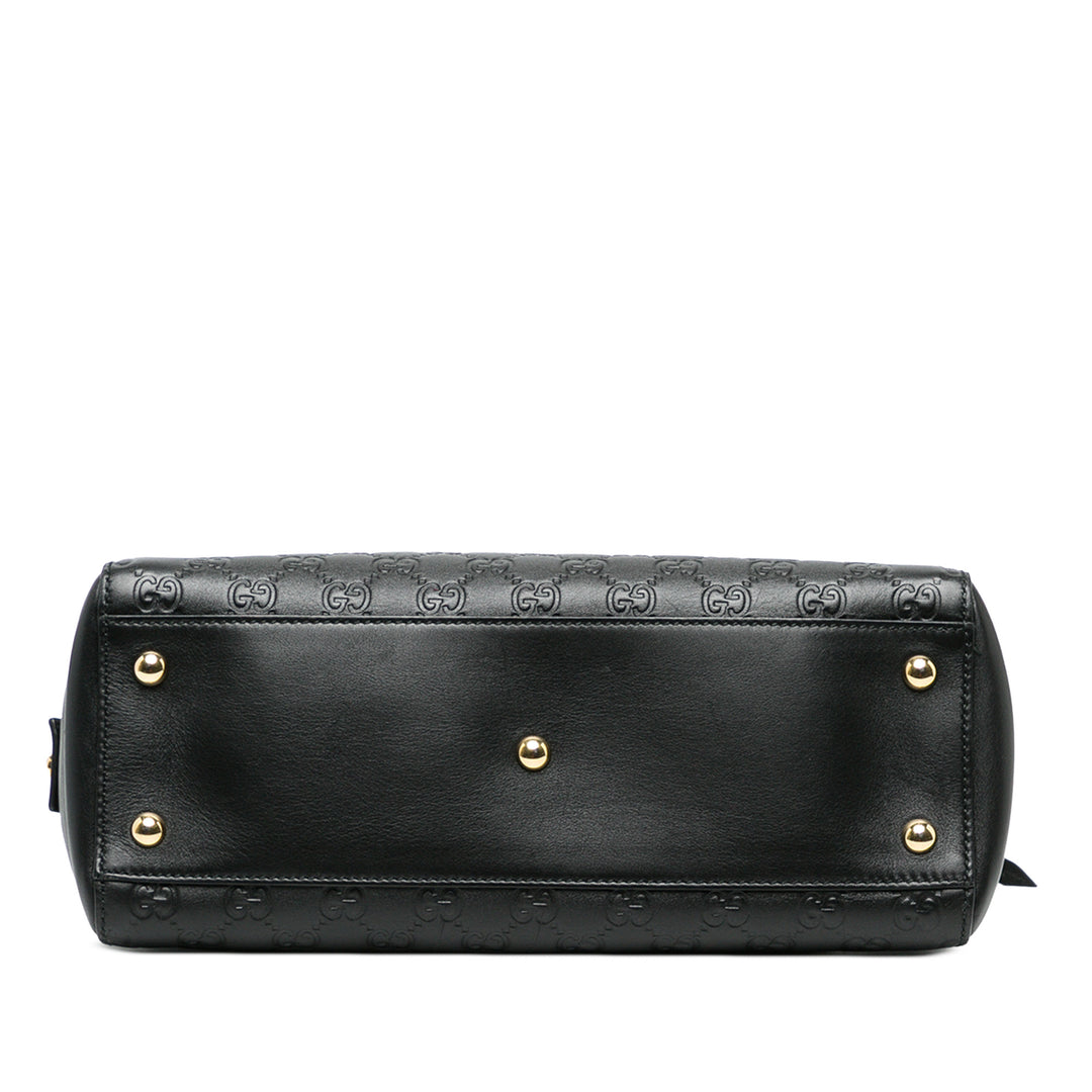 Gucci Sac porté épaule Guccissima Souple Moyen Noir – vue 3 – GABY PARIS
