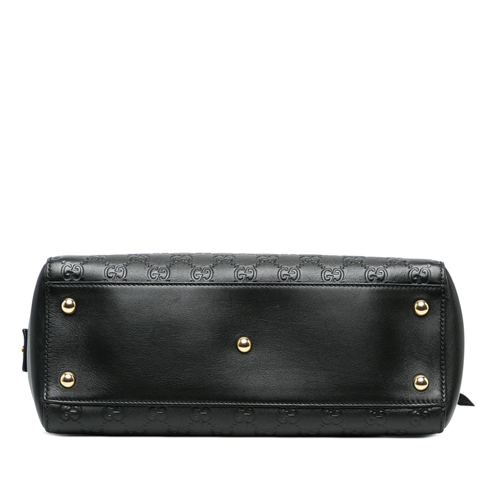 Gucci Sac porté épaule Guccissima Souple Moyen Noir – vue 3 – GABY PARIS