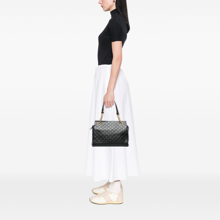 Gucci Sac porté épaule Guccissima Souple Moyen Noir – vue 5 – GABY PARIS
