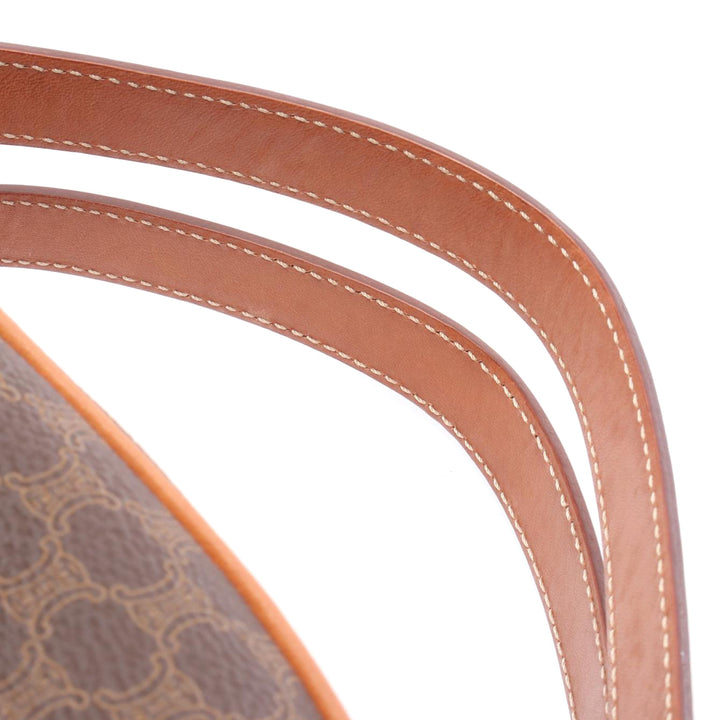 Macadam Coated Canvas Handbag Brown - Gaby Paris
