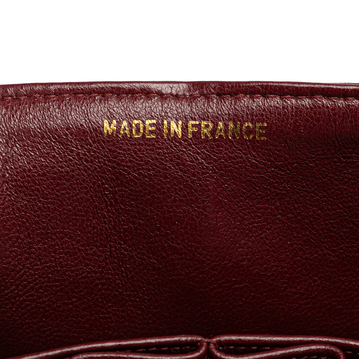 Small Classic Lambskin Double Flap Black - Gaby Paris