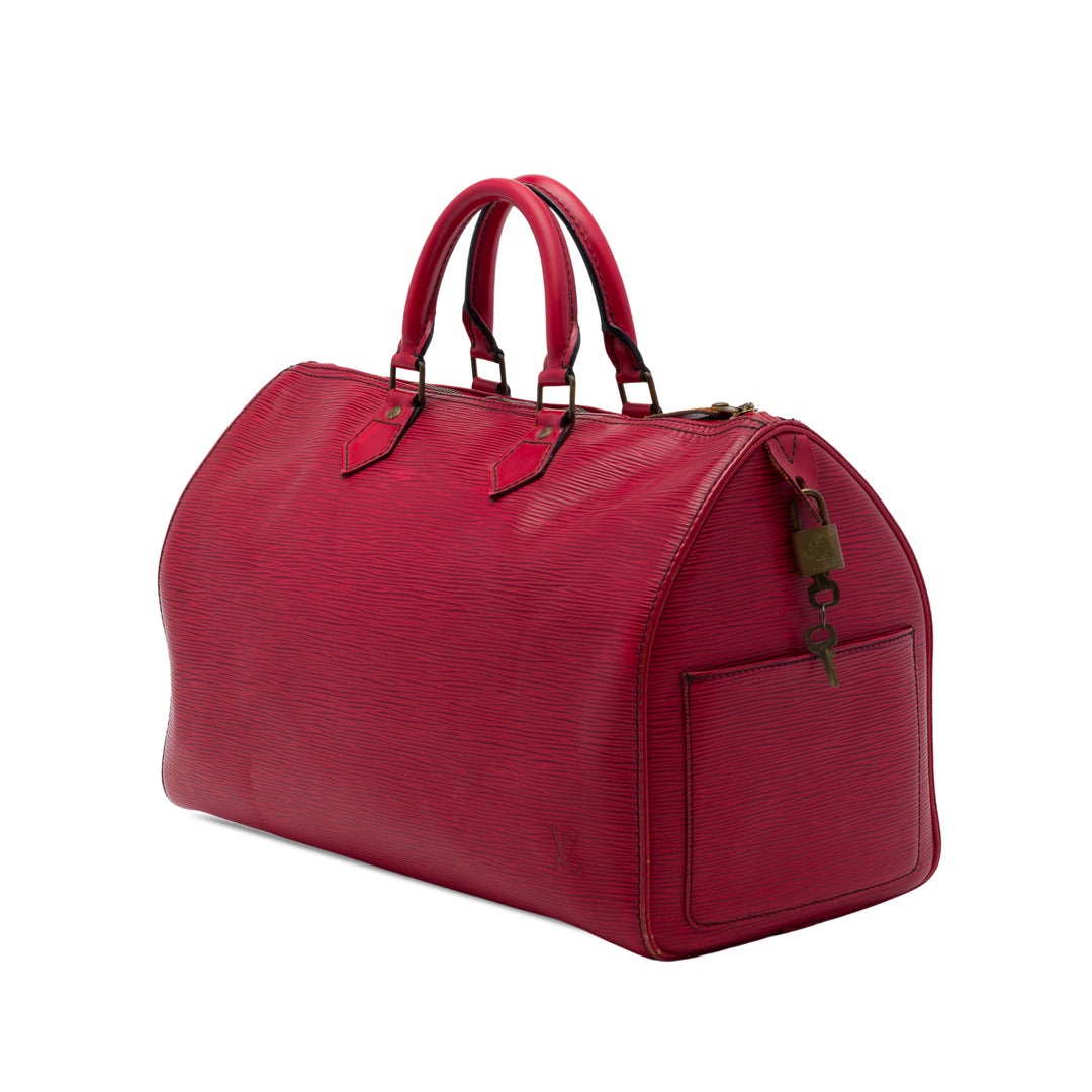 Louis Vuitton Speedy 35 Épi Rouge – vue 2 – GABY PARIS