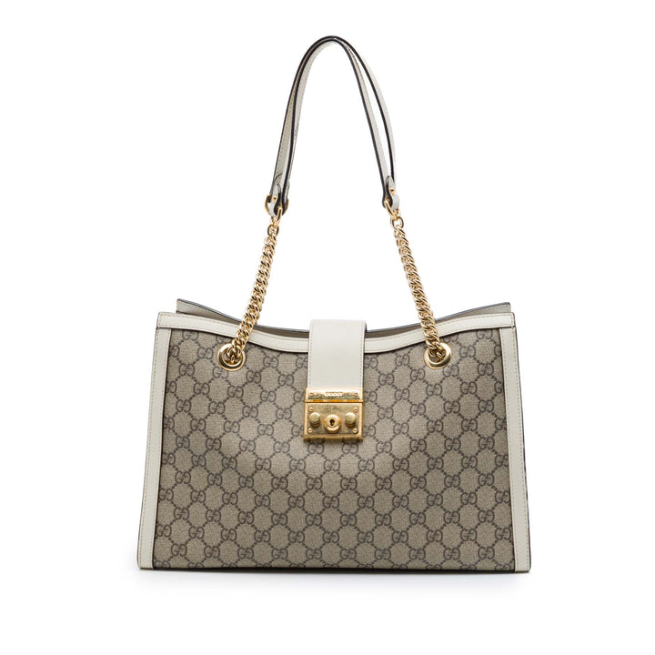 Padlock Cabas Moyen GG Supreme Blanc