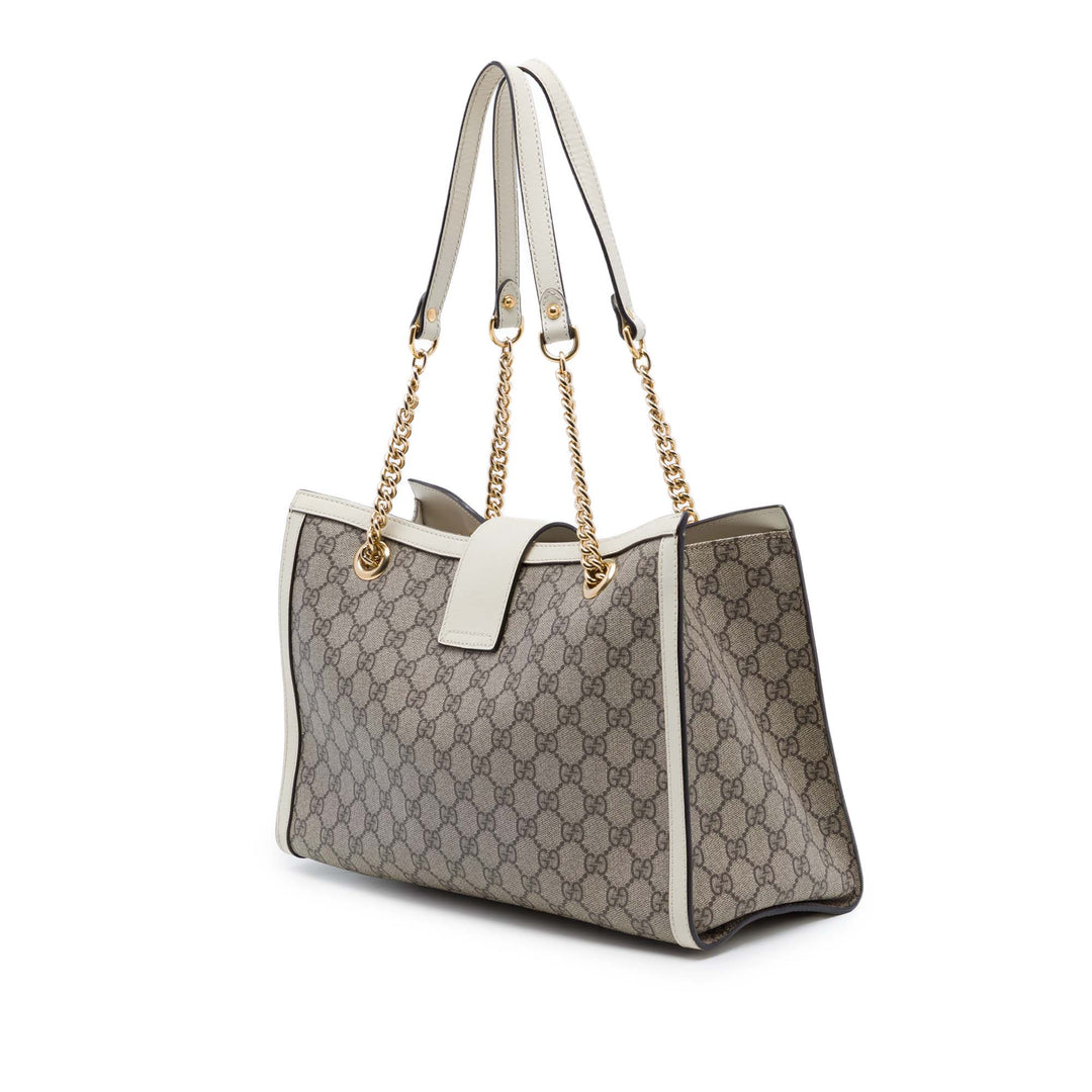 Padlock Cabas Moyen GG Supreme Blanc