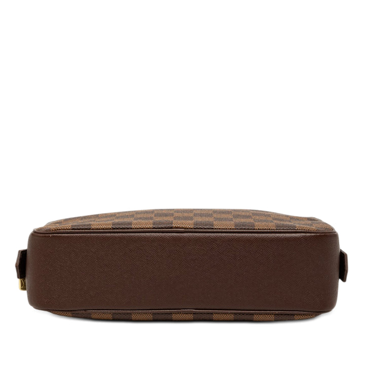 Trousse Toilette 25 Damier Ébène Marron