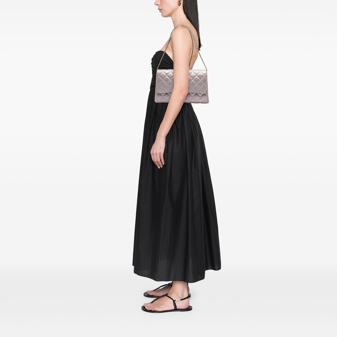 Chanel CC Quilted Iridescent Cuir de veau Pochette with Chain Rose – GABY PARIS Authentique