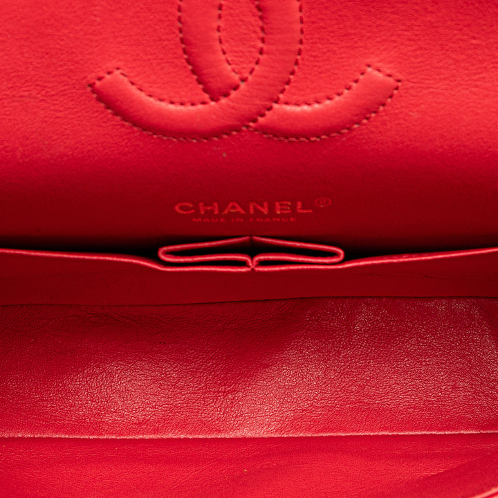 Medium Classic Caviar Double Flap Red - Gaby Paris