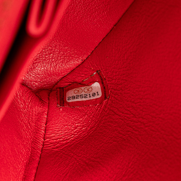 Medium Classic Caviar Double Flap Red - Gaby Paris