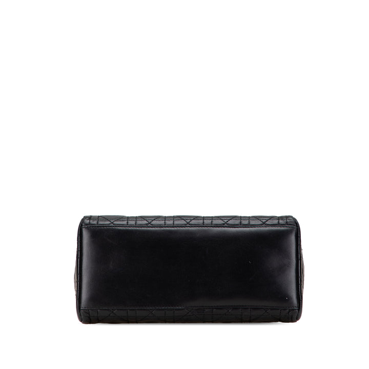 Dior Medium Cuir d’agneau Cannage Lady Dior Noir – GABY PARIS Authentique