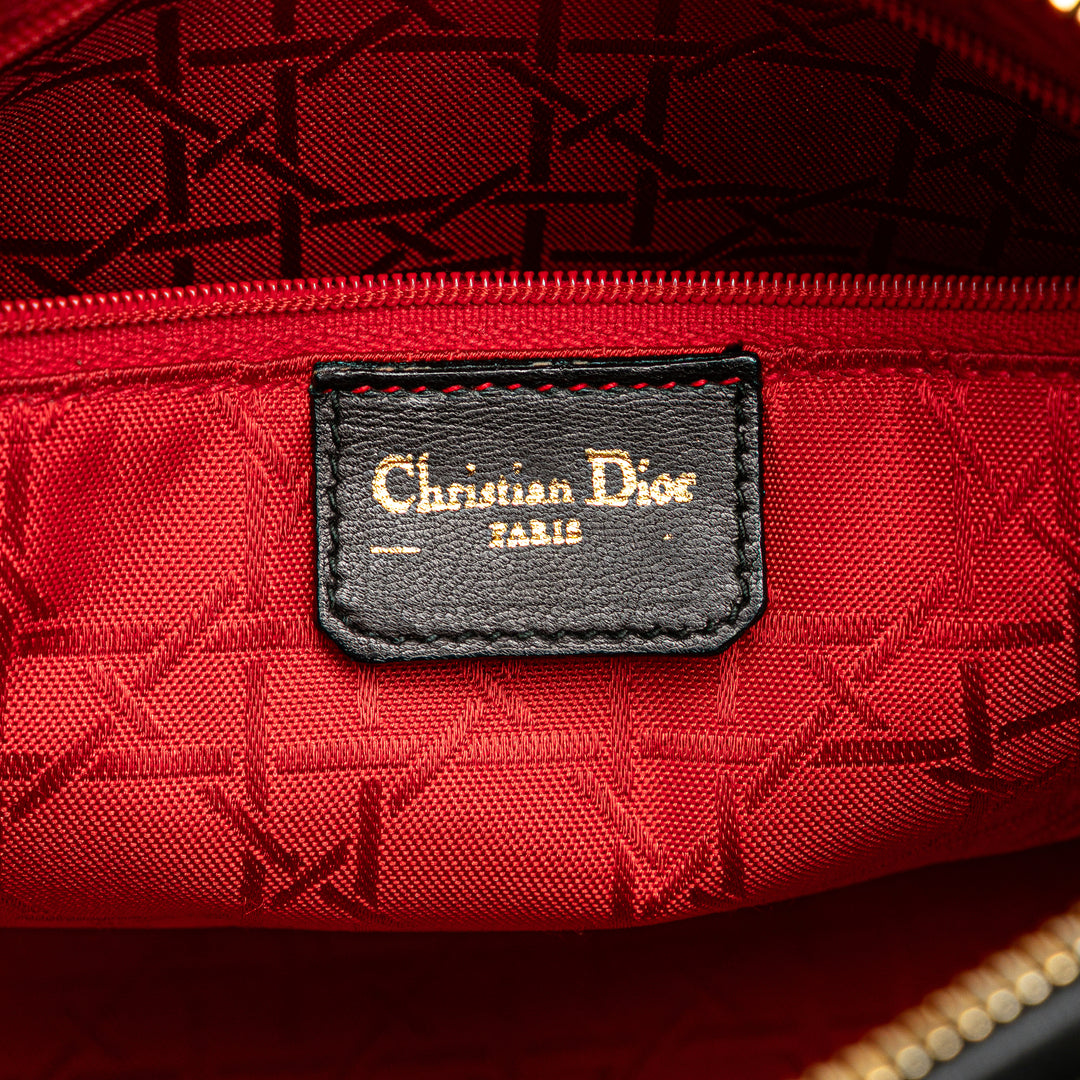 Dior Medium Cuir d’agneau Cannage Lady Dior Noir – GABY PARIS Authentique
