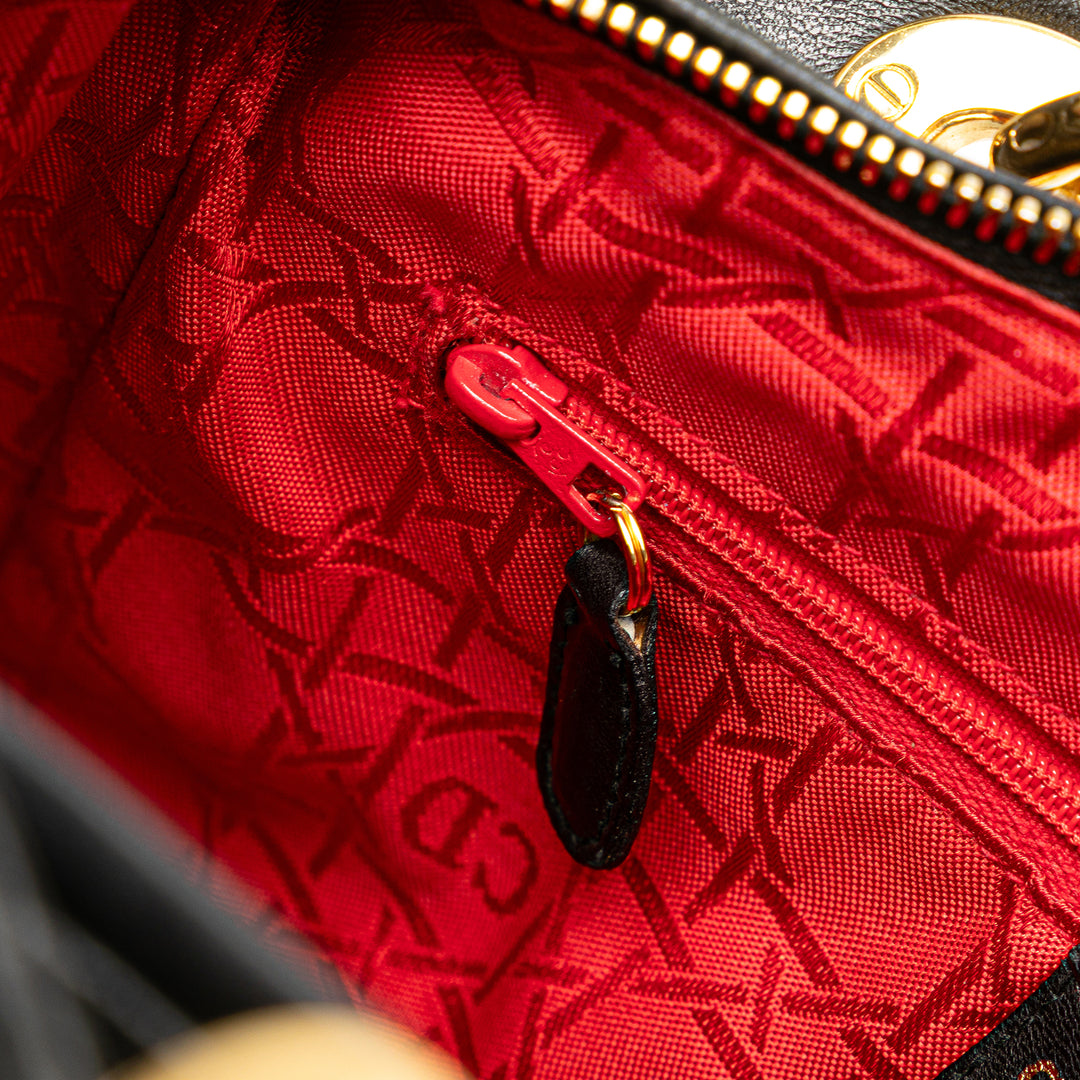 Dior Medium Cuir d’agneau Cannage Lady Dior Noir – GABY PARIS Authentique