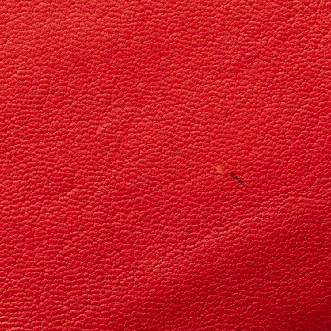 Grained Calfskin CC Box Wallet On Chain Red - Gaby Paris
