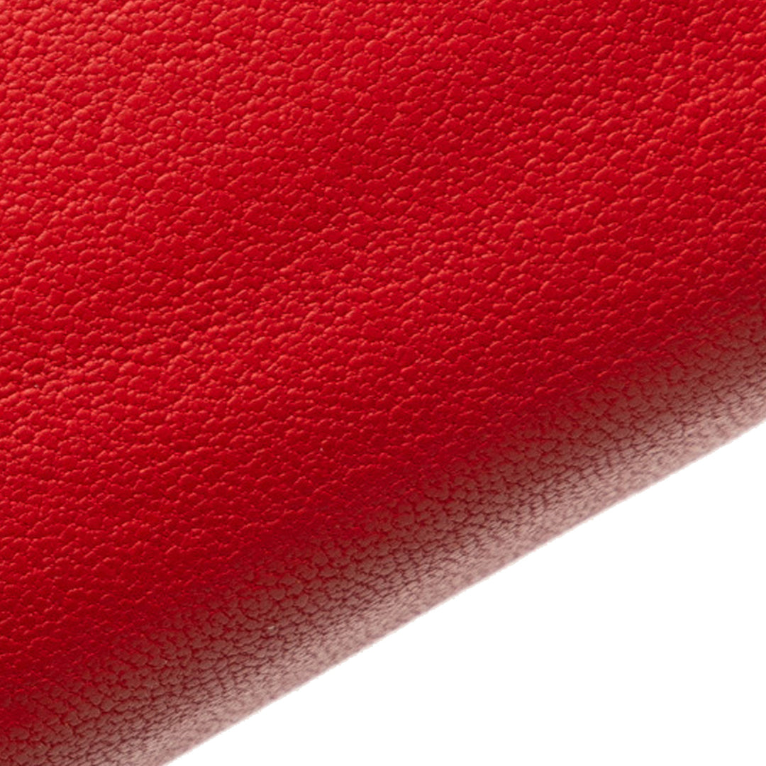 Grained Calfskin CC Box Wallet On Chain Red - Gaby Paris