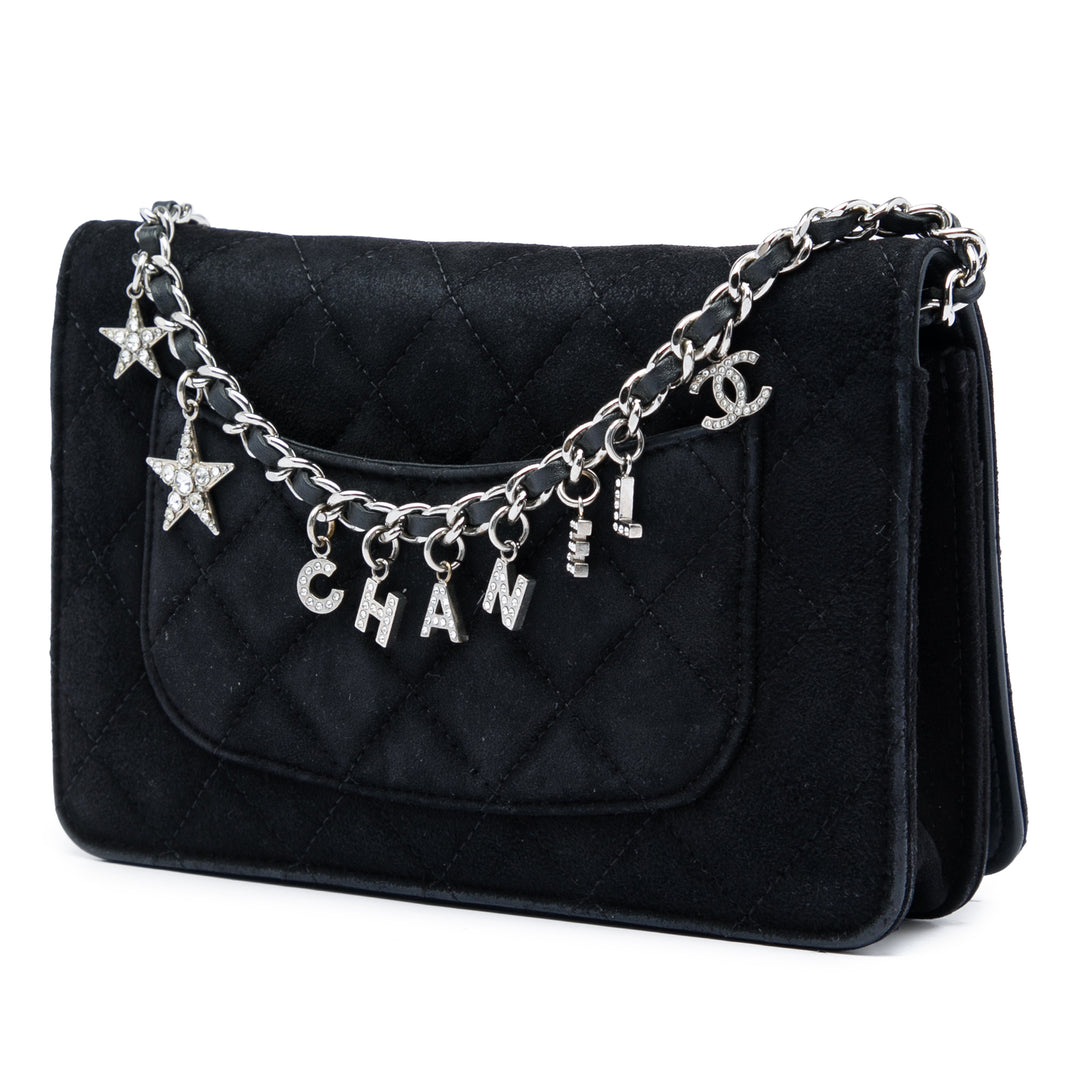 Matelassé Cocostellar Wallet on Chain Noir