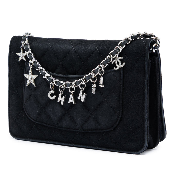 Matelassé Cocostellar Wallet on Chain Noir