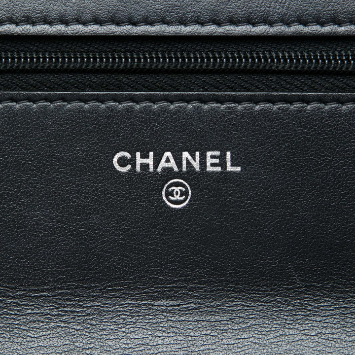 Matelassé Cocostellar Wallet on Chain Noir